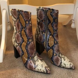 Jeffrey Campbell boots, multi colored